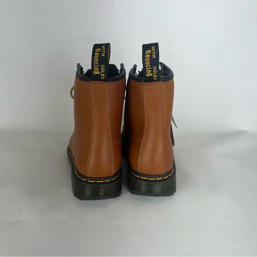 Dr. Doc Martens Men's 1460 Leather Lace Up Boots Brown Crazy Horse New NWT - Picture 2 of 9